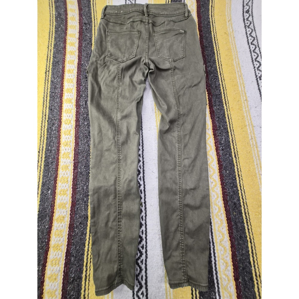 White House Black Market Womens Skinny Ankle Pants High Rise Stretch Green 4L - Picture 6 of 16